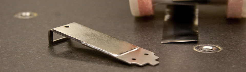 TIG-welded sheet metal bracket